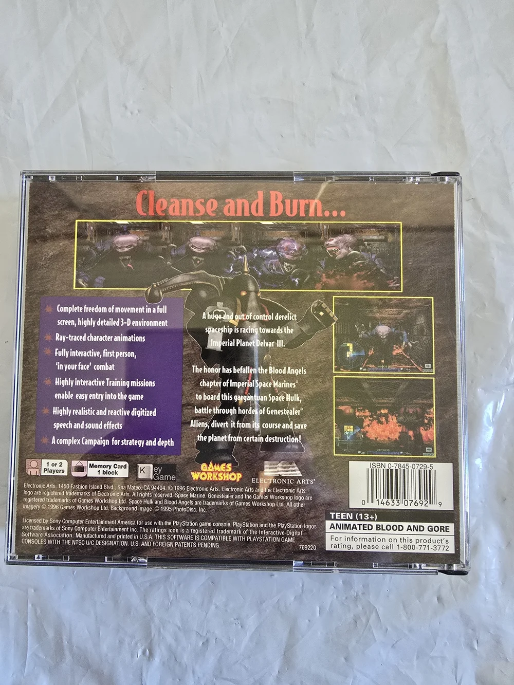 Space Hulk: Vengeance of the Blood Angels – Like New Absolutely No Scratch Orig